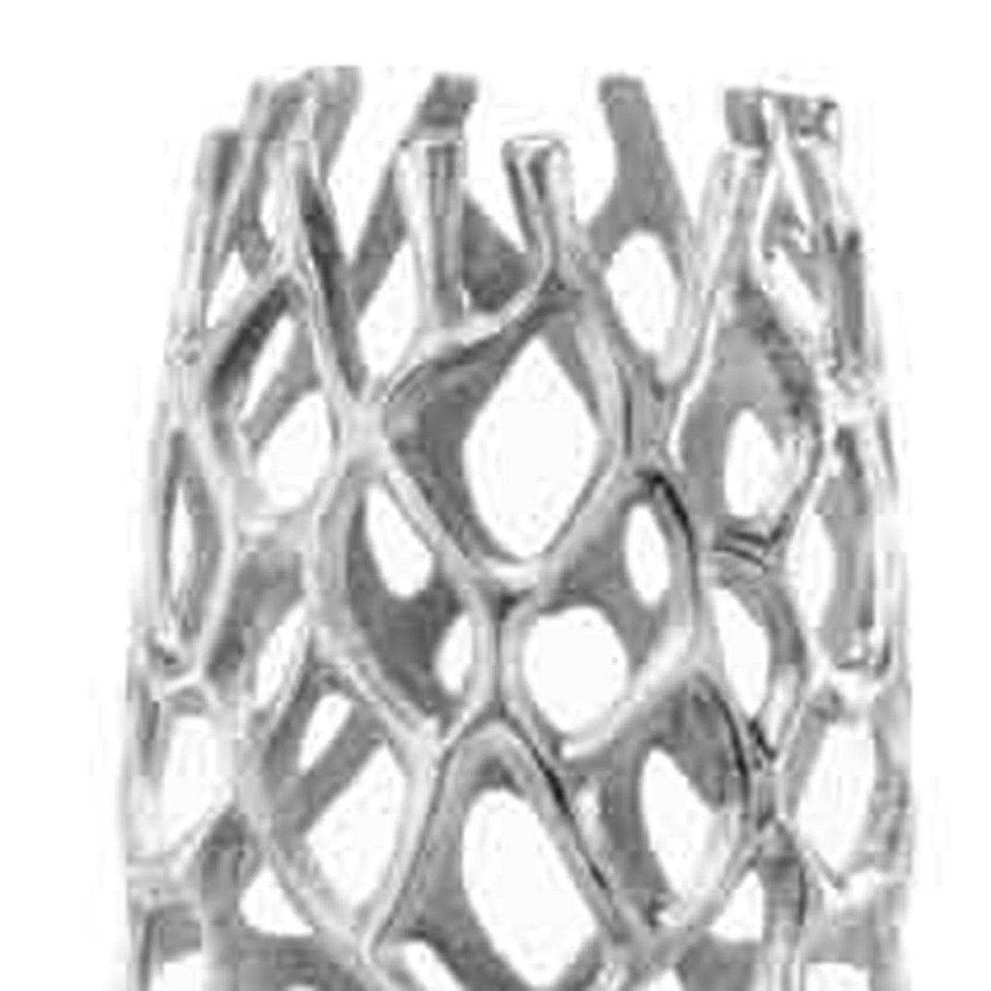 Chic Sleek 47" Aluminum Silver Cylinder Floor Vase