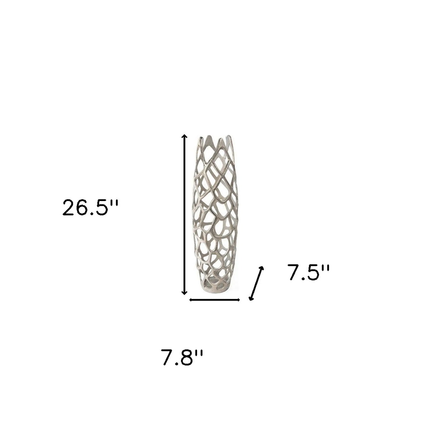 The Stunner Aluminum Floor Vase – Sleek Sophistication Meets Durable Modern Design