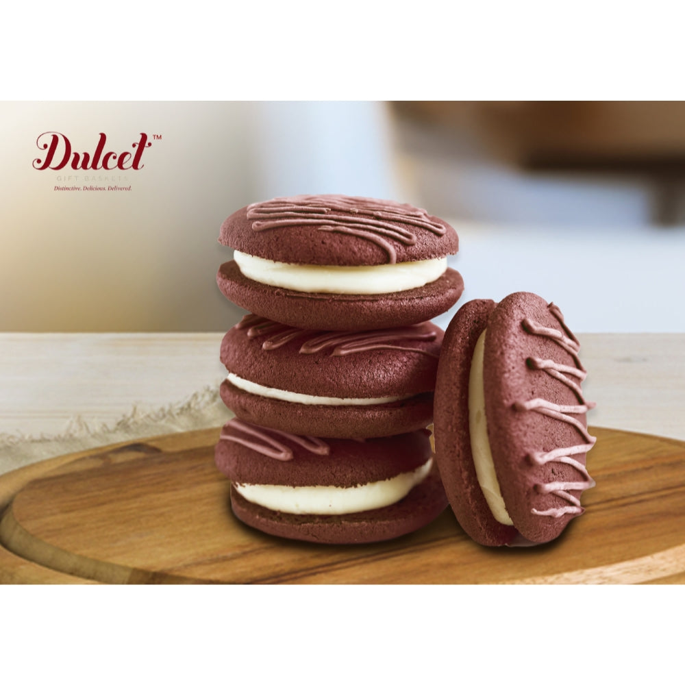 Chocolate and Red Velvet Whoopie Pies Assortment