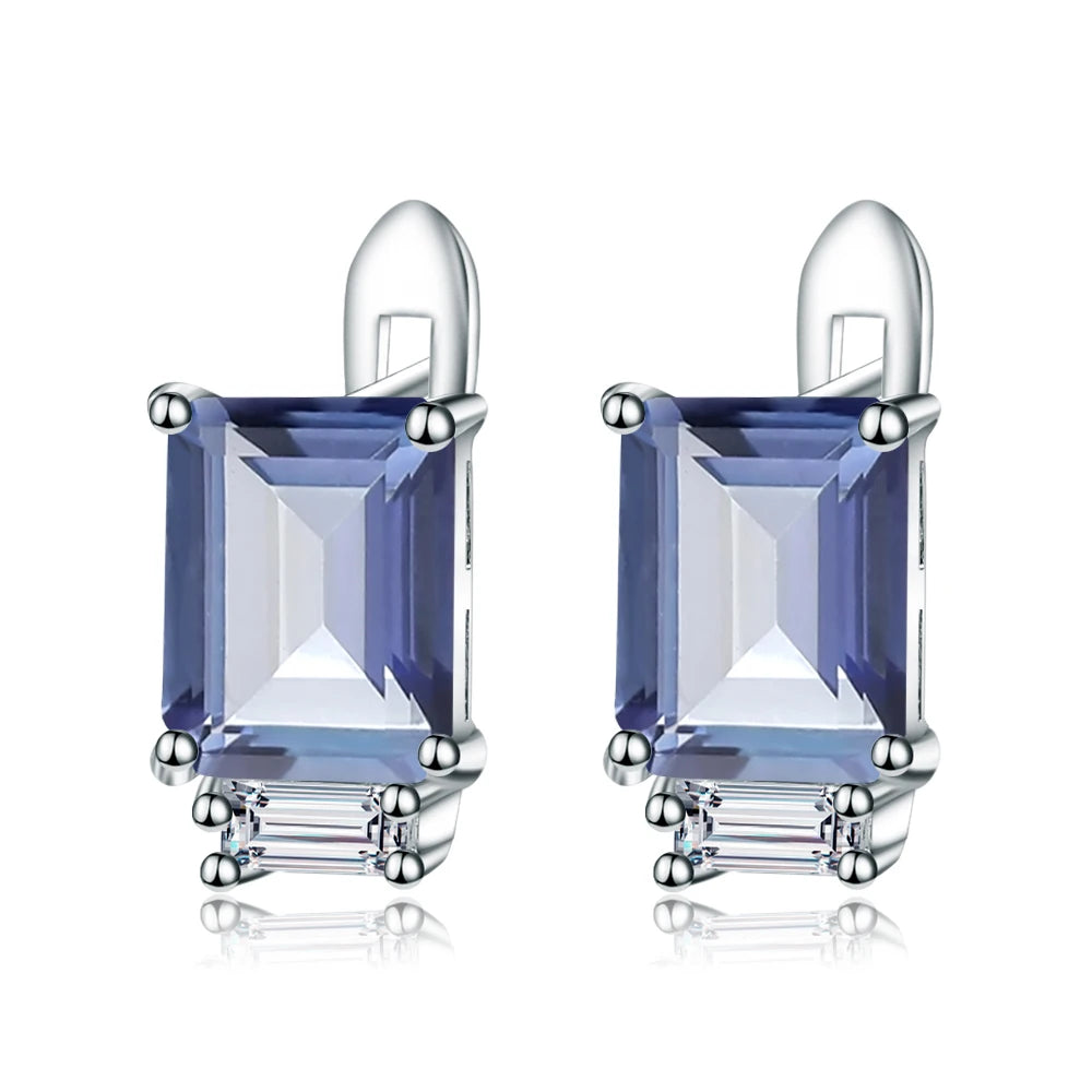 Sophisticated Luxe Gemstone Studs Earrings in 925 Sterling Silver