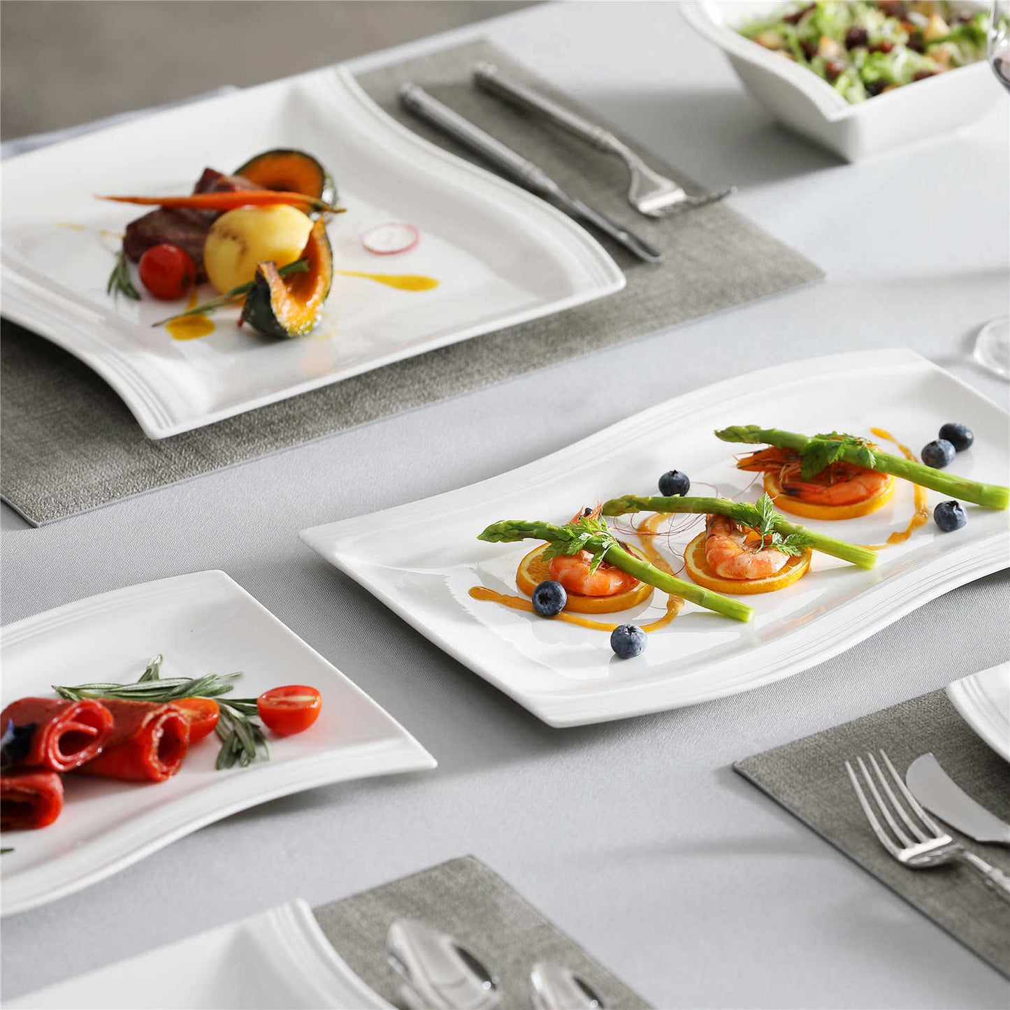 Elite Flora Marble 26 Piece Dinnerware Set