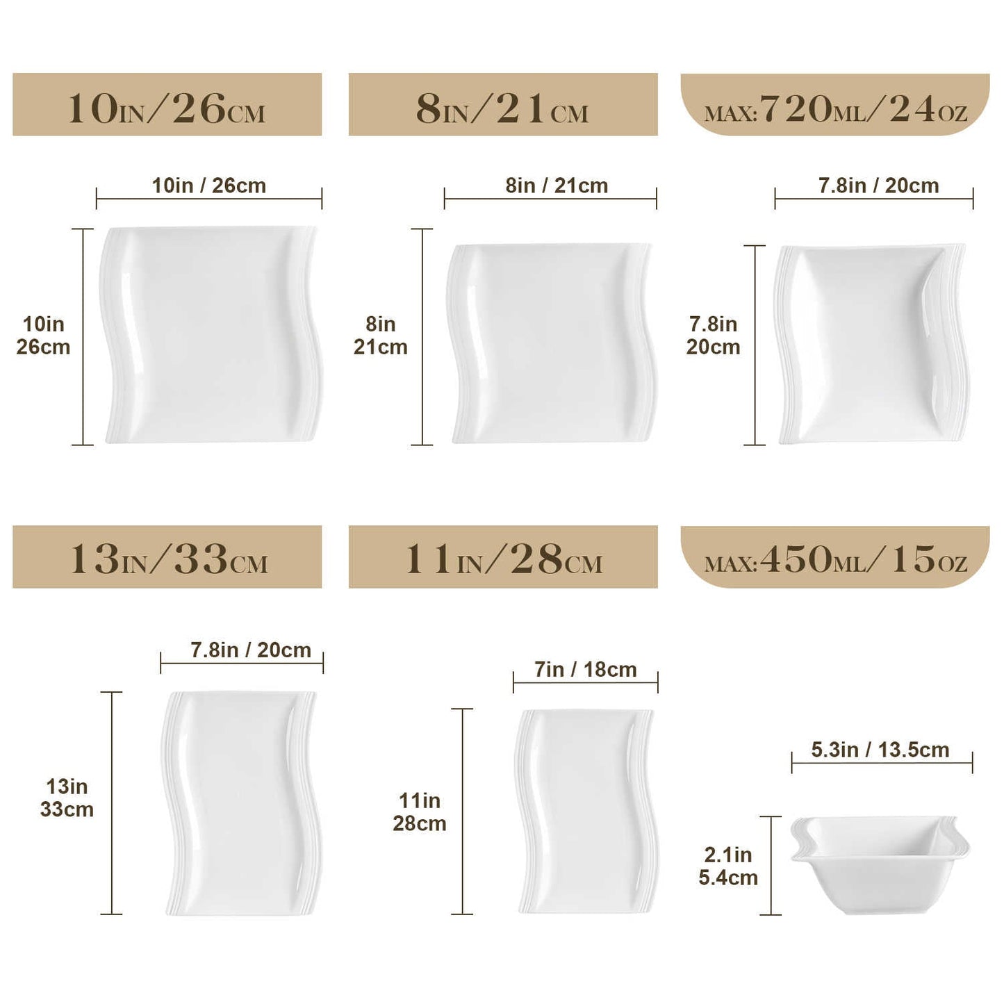 Elite Flora Marble 26 Piece Dinnerware Set