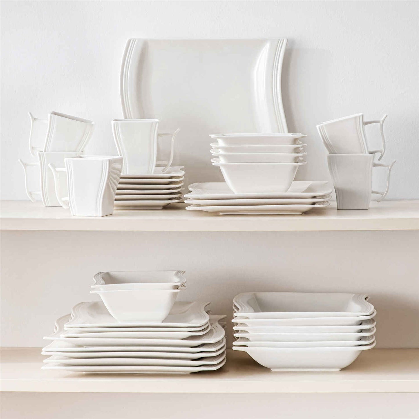 Premium Marble 36 Piece Dinnerware Set