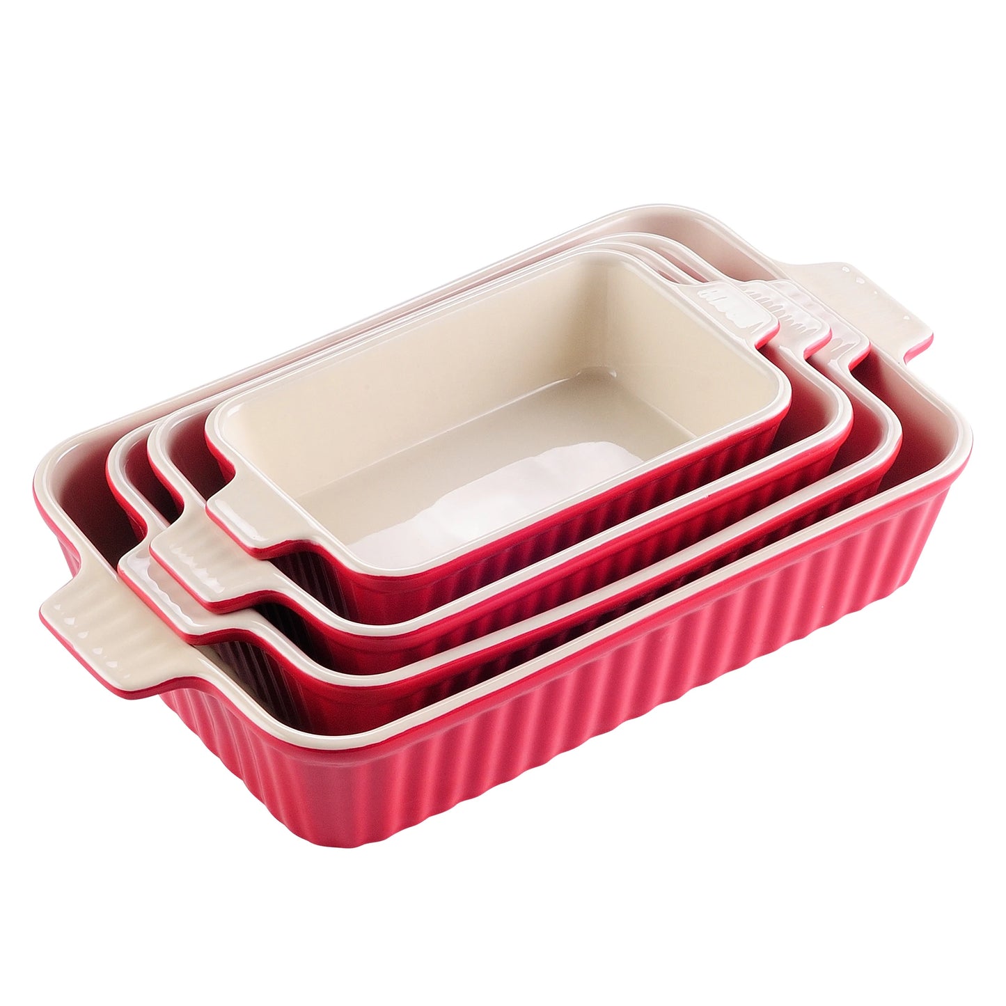 Luxurious Ceramic Baking Dish Set of Four