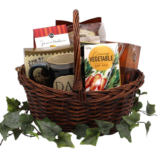 Wisdom & Snacks Father's Gift Basket