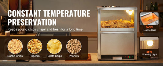 Stainless Steel Commercial Nacho Chip Warmer