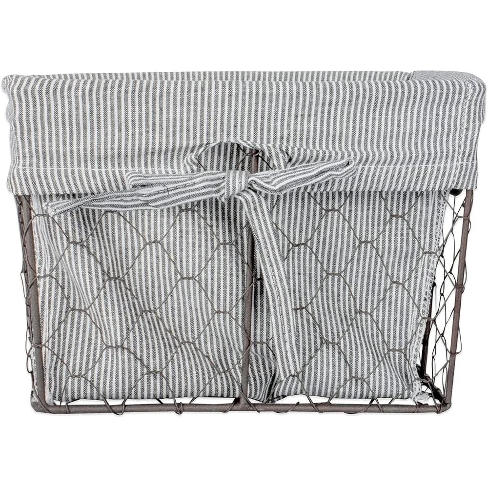 Farmhouse Chicken Wire Storage Basket Set of 3