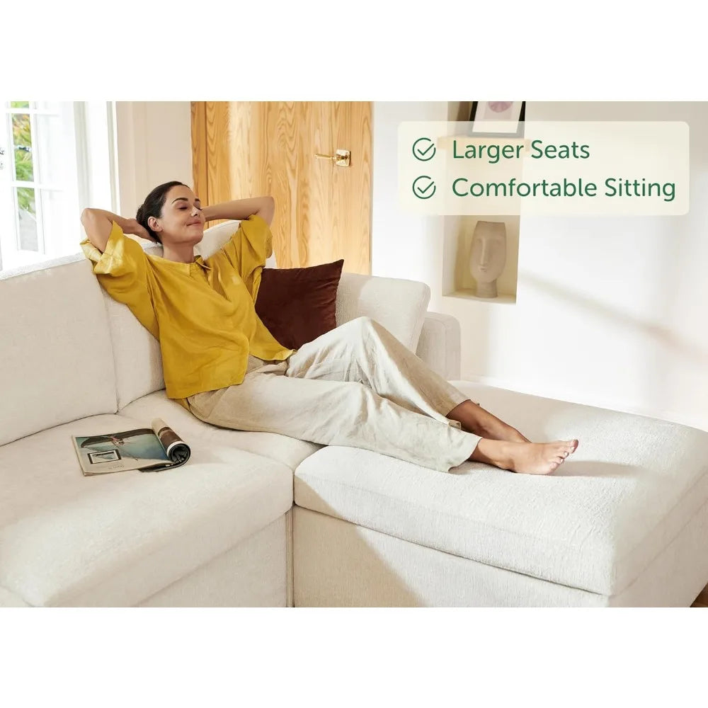 Charming Country Cottage Forest Green Sectional Couch with Hidden Storage