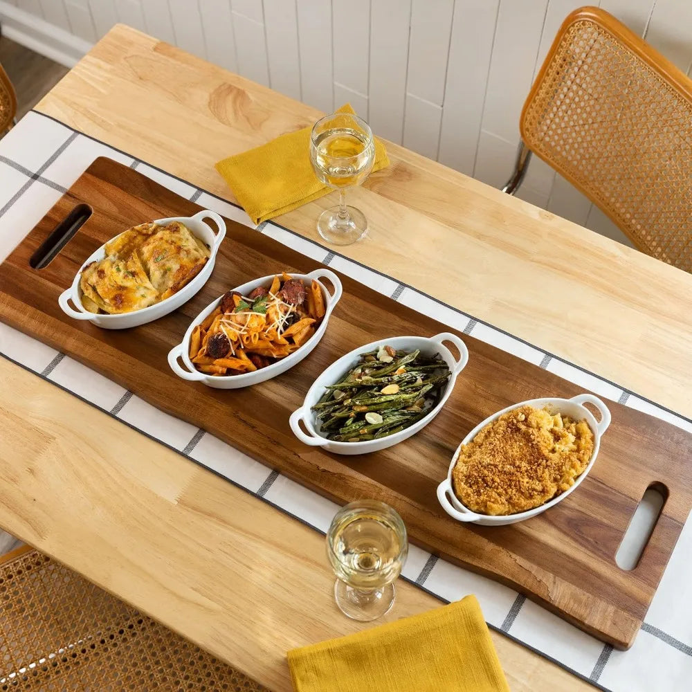 Extra Large Rectangular Acacia Wood Serving Board