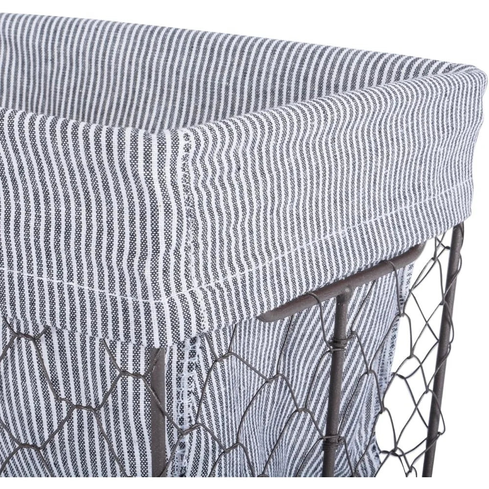 Farmhouse Chicken Wire Storage Basket Set of 3