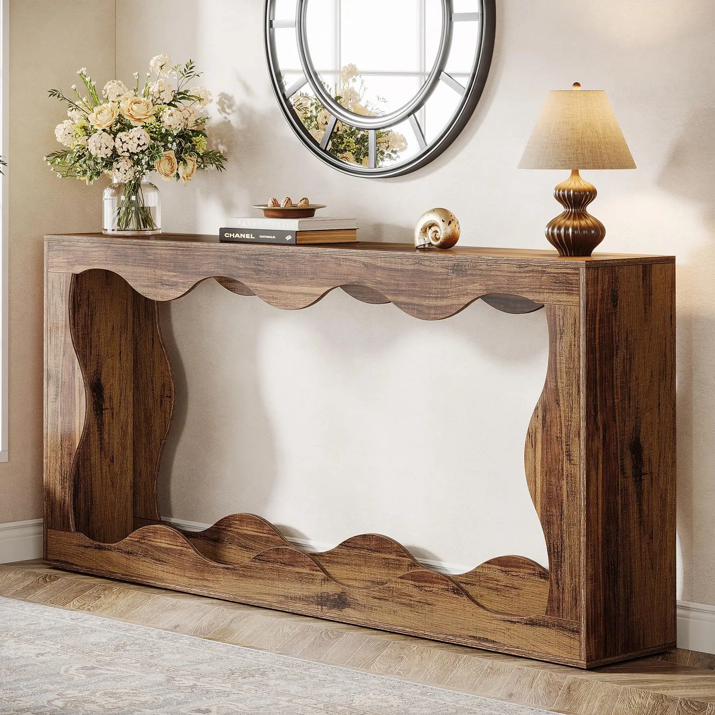 Elegant Farmhouse Style Console Table