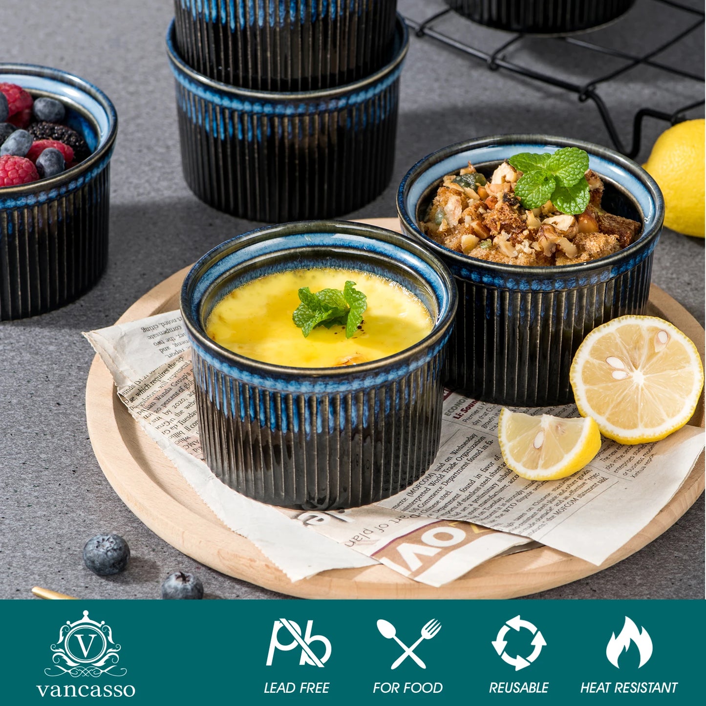 Glimmer Series Soufflé Mold Set