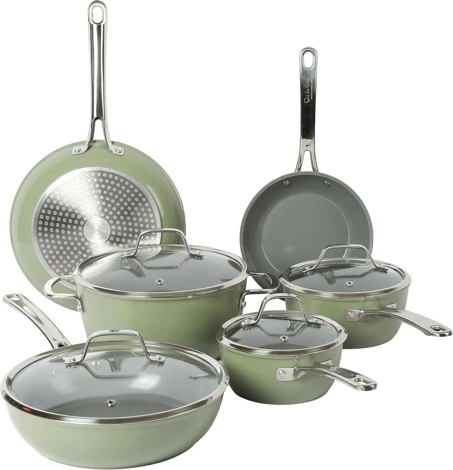 Charming Titanium Ceramic Nonstick Cookware Set