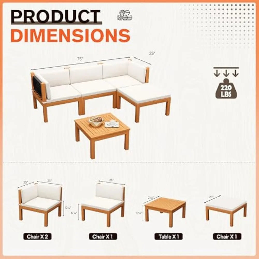 Havenwood Acacia Outdoor Set – Handcrafted Elegance for Timeless Outdoor Living
