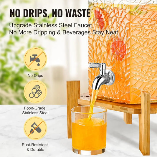 2.5 Gallon Drink Dispensers with Stand