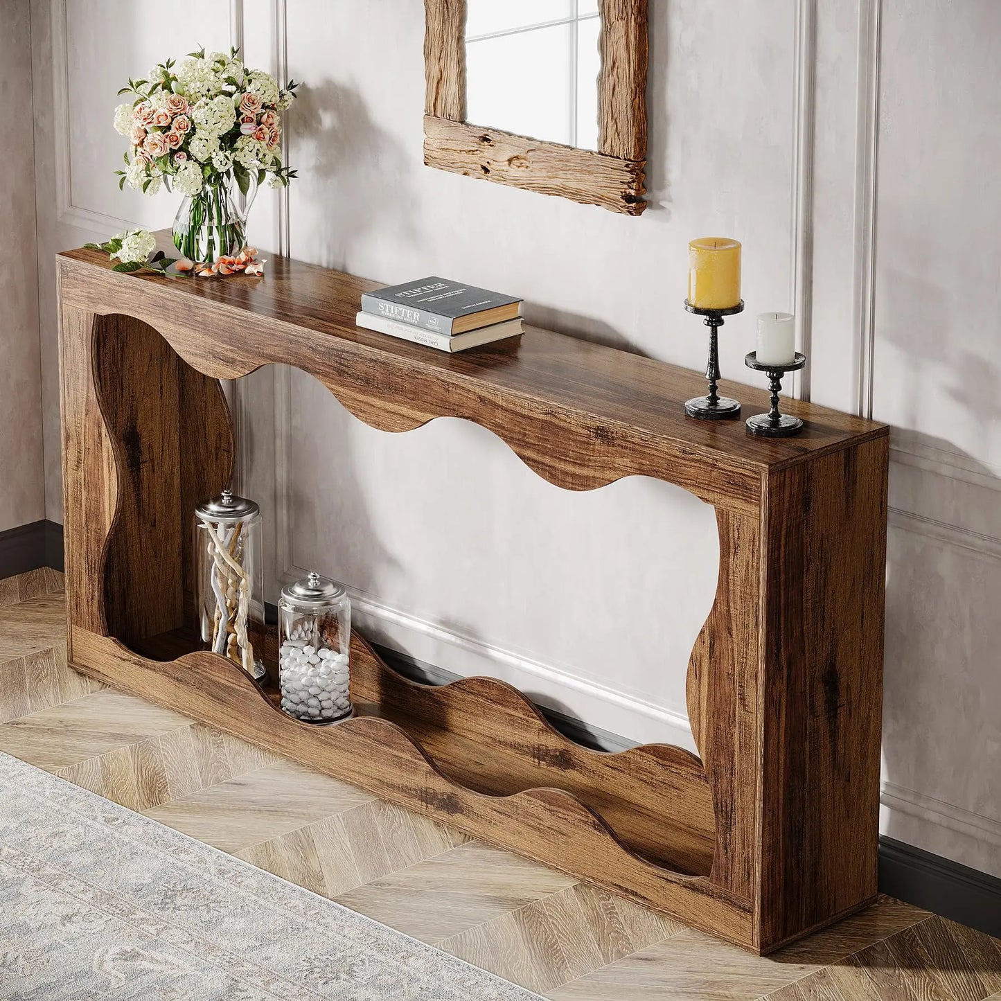 Elegant Farmhouse Style Console Table