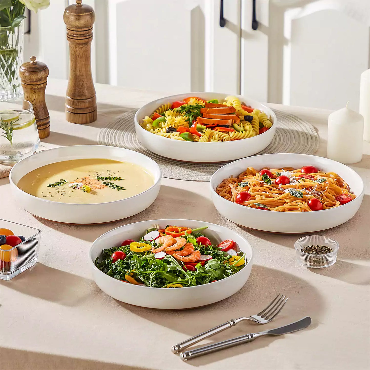 Deluxe Pasta Bowls Set of 4