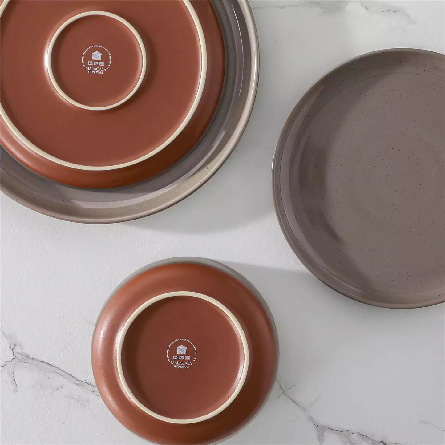 Farmhouse Stoneware 12 Piece Dinnerware Set, seres 4