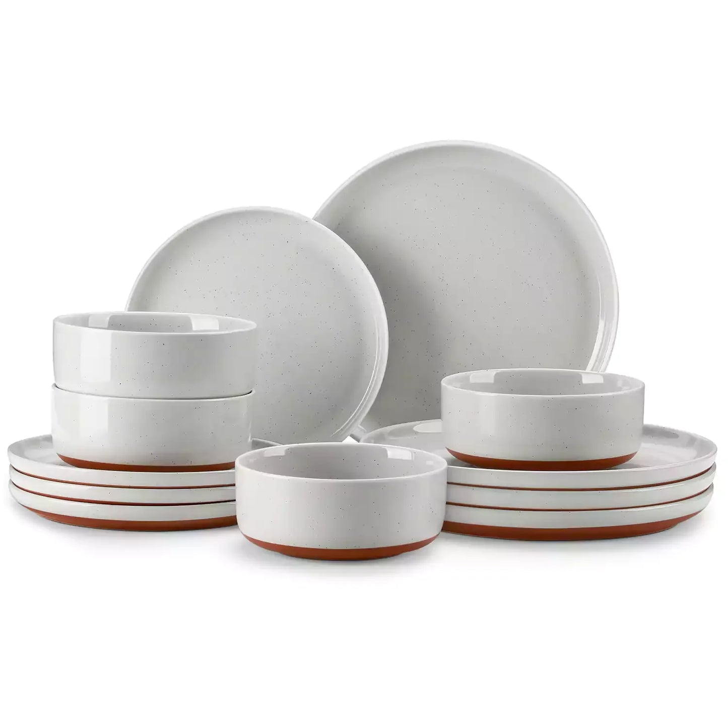 Farmhouse Stoneware 12 Piece Dinnerware Set, seres 4