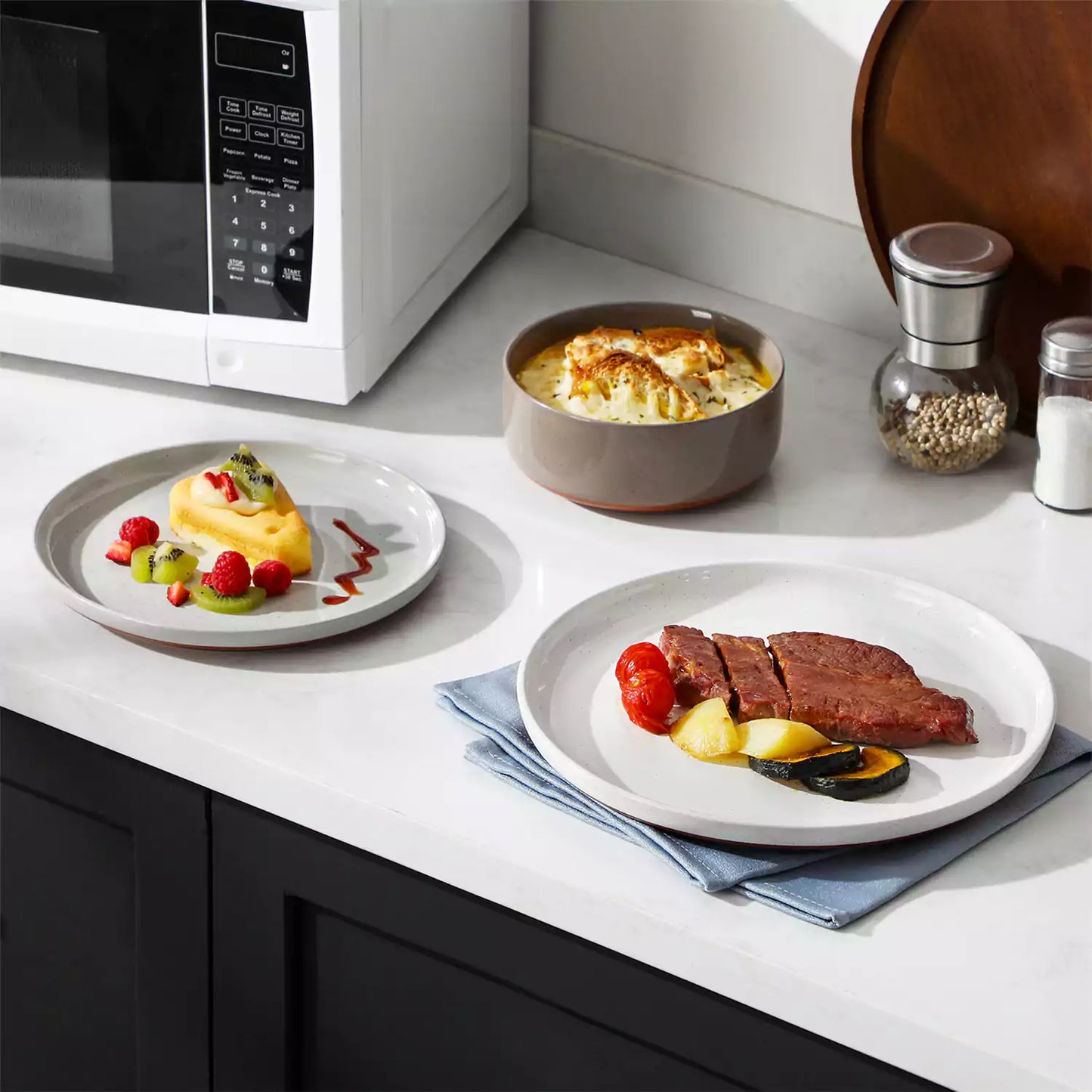 Cottage Style 12 Piece Dinnerware Set, serves 4