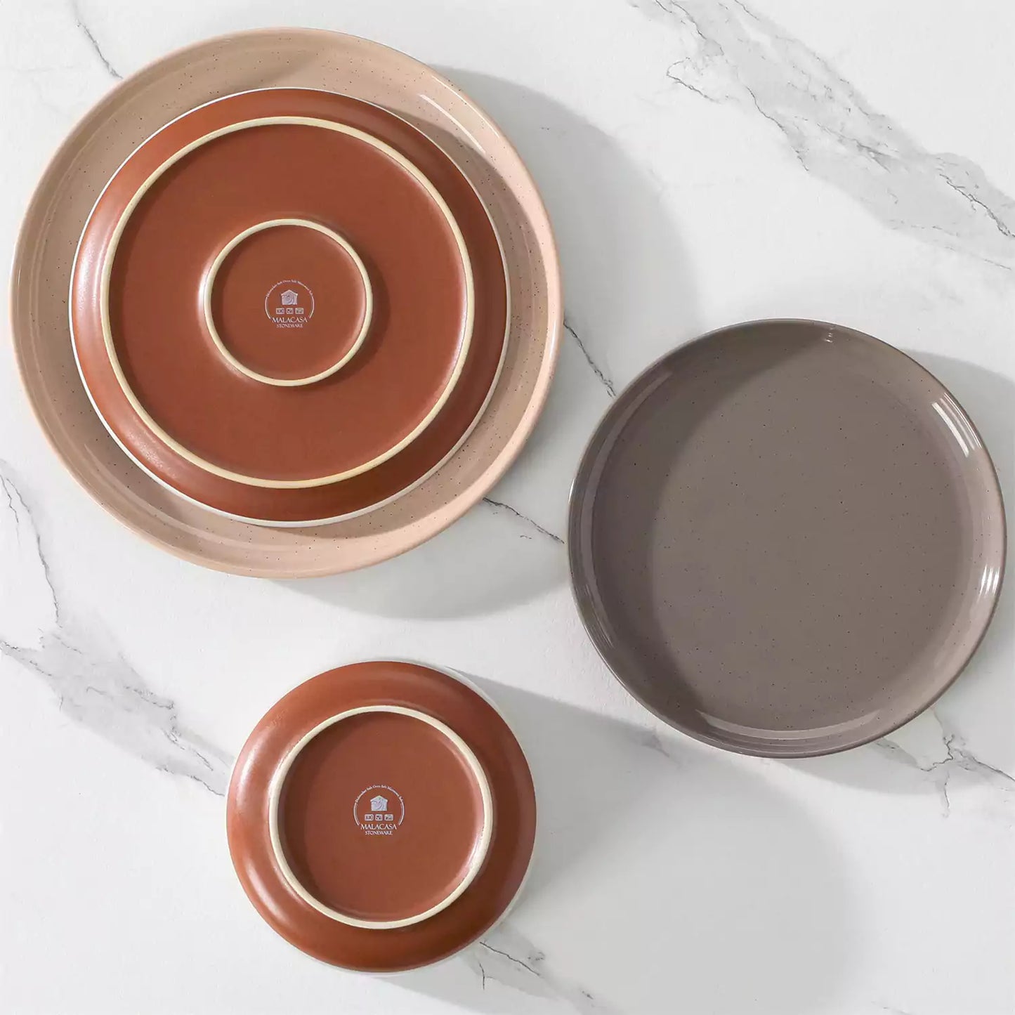 Farmhouse Stoneware 12 Piece Dinnerware Set, seres 4