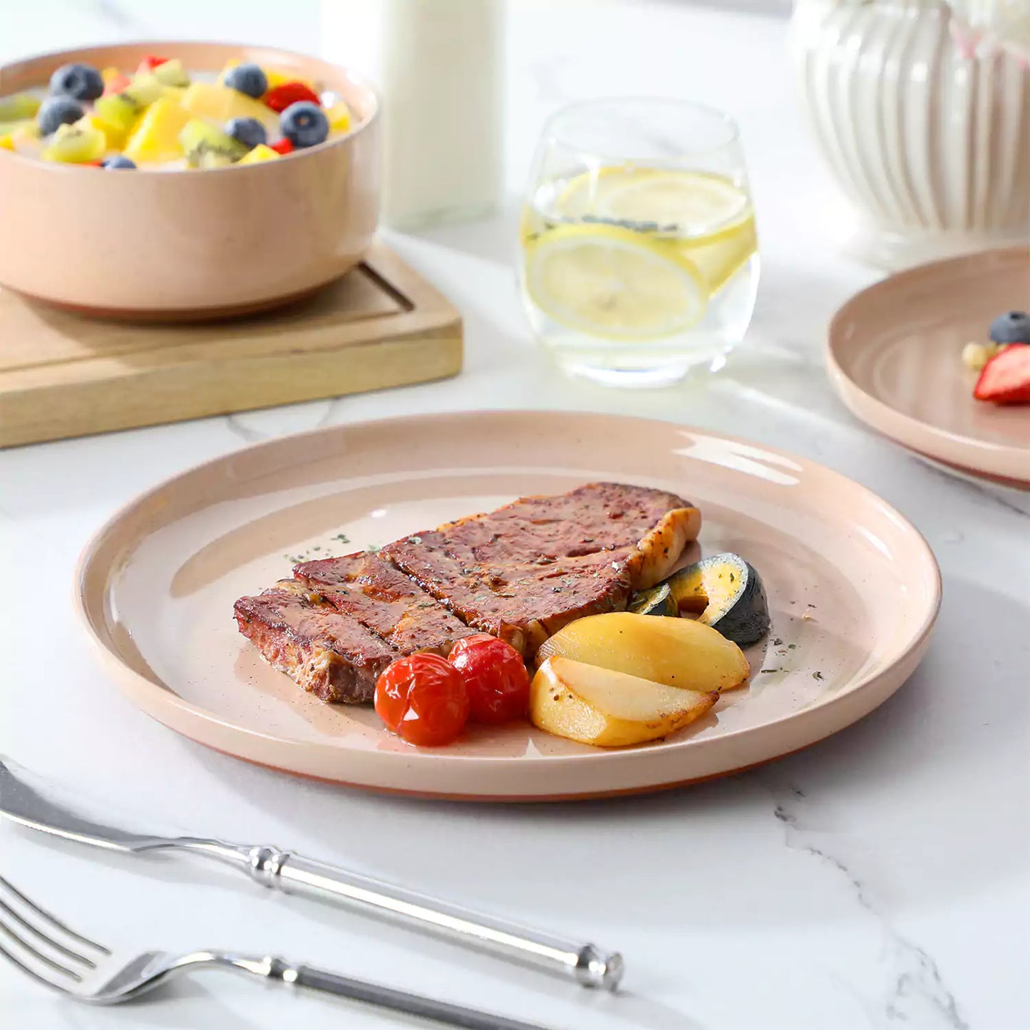 Farmhouse Stoneware 12 Piece Dinnerware Set, seres 4