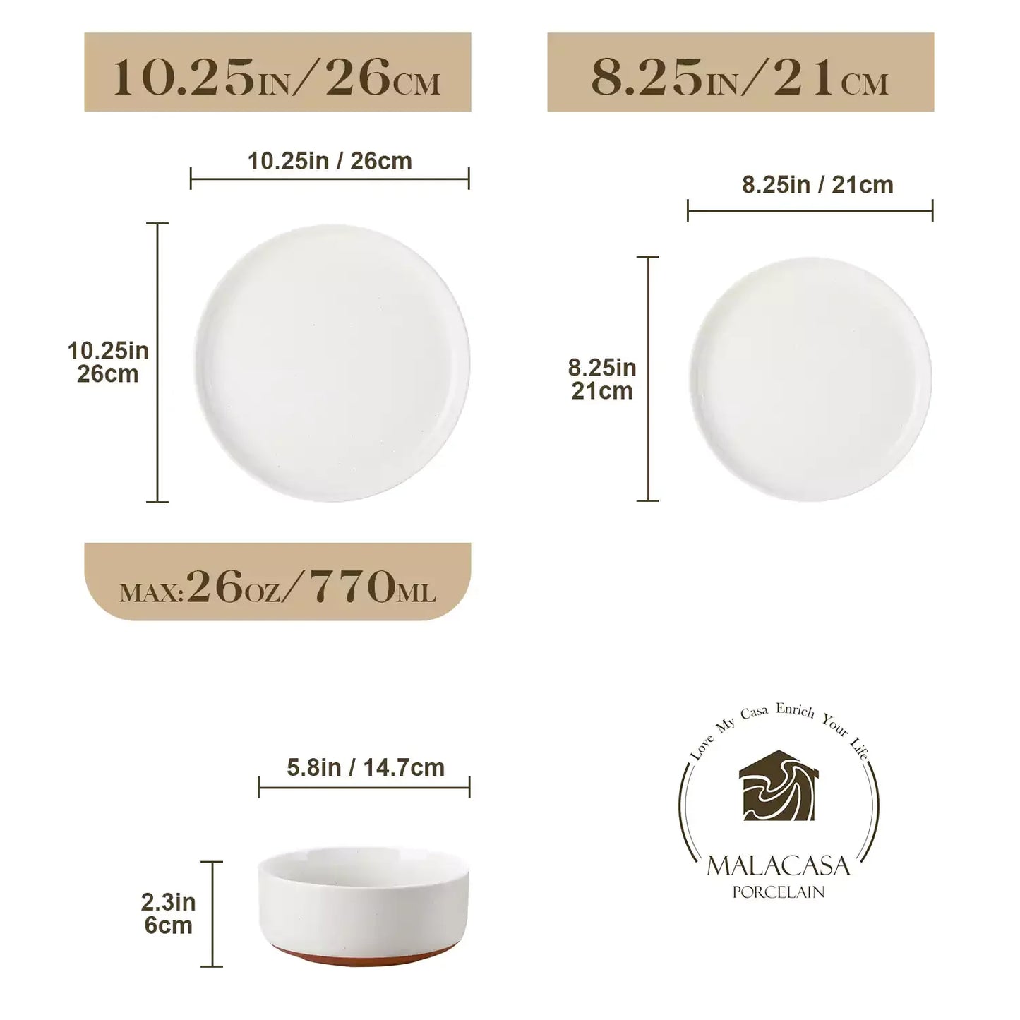 Chic Stoneware 18 Piece Dinnerware Set