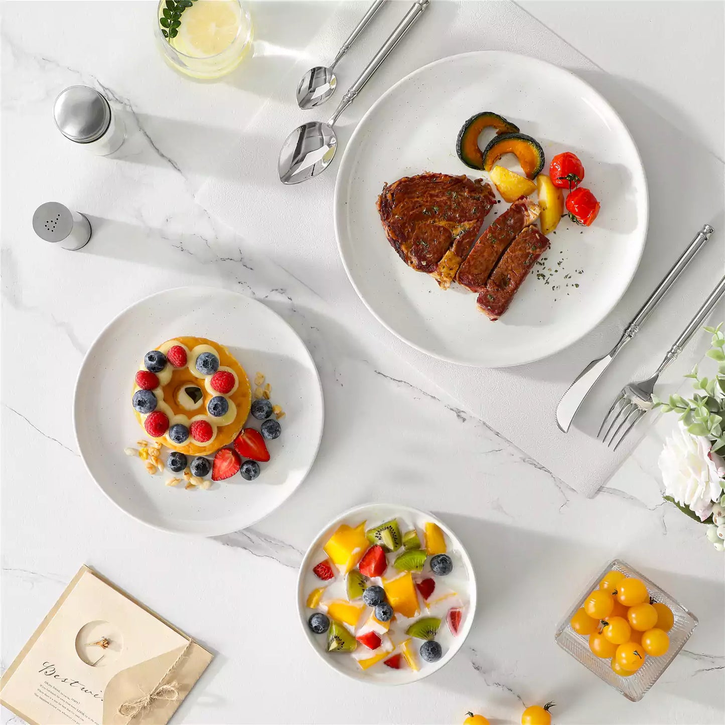 Chic Stoneware 18 Piece Dinnerware Set