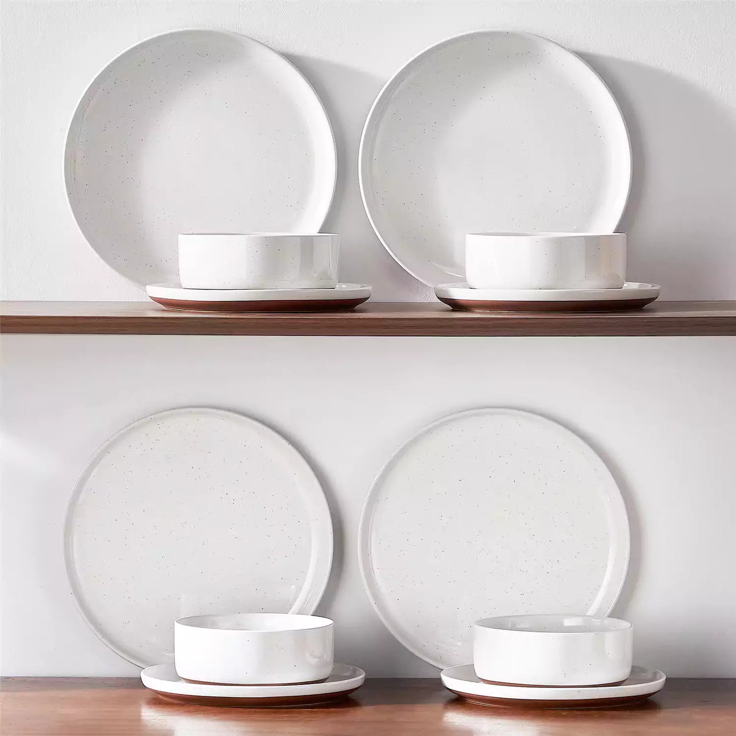 Farmhouse 18 Piece Stoneware Dinnerware Set, serves 6