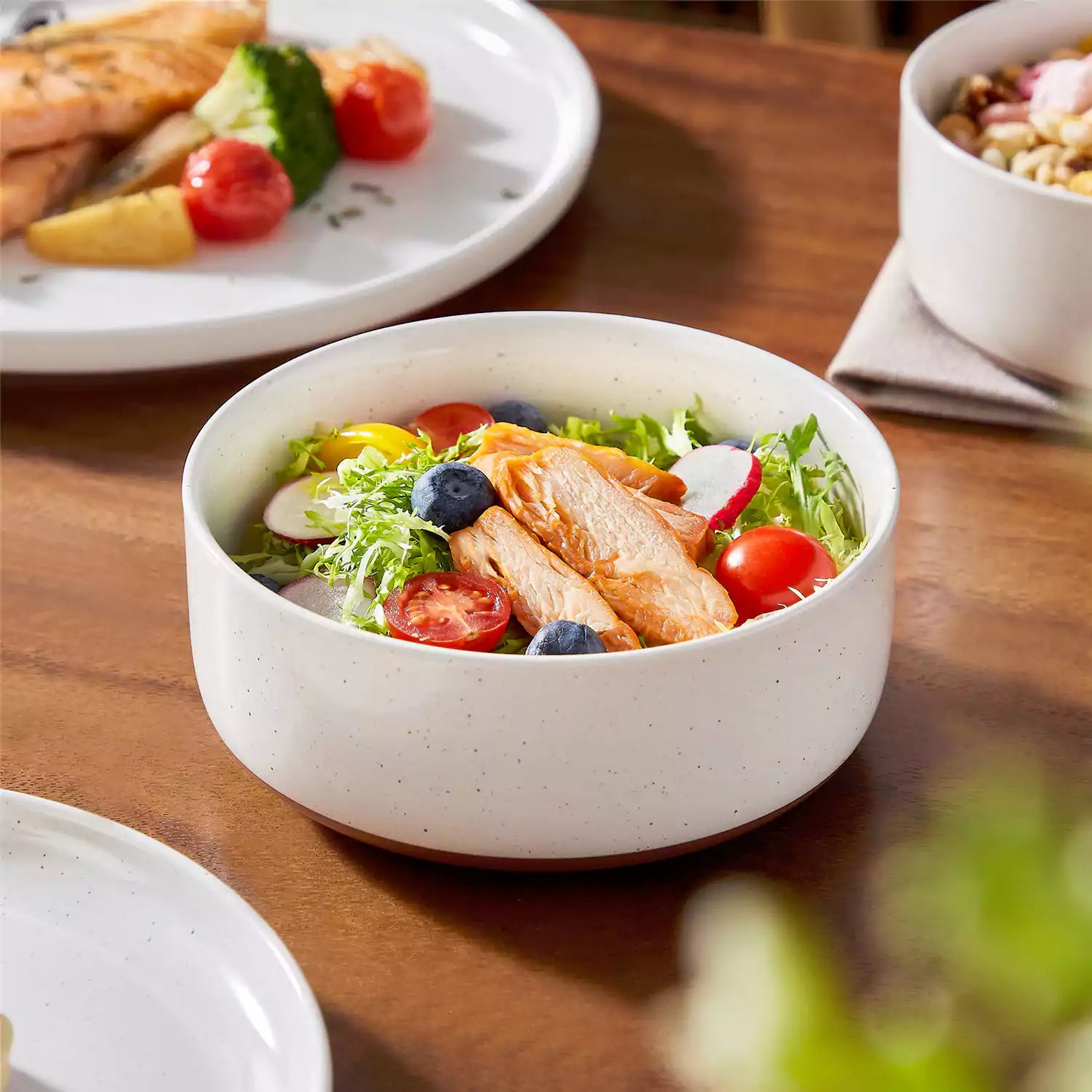Farmhouse 18 Piece Stoneware Dinnerware Set, serves 6