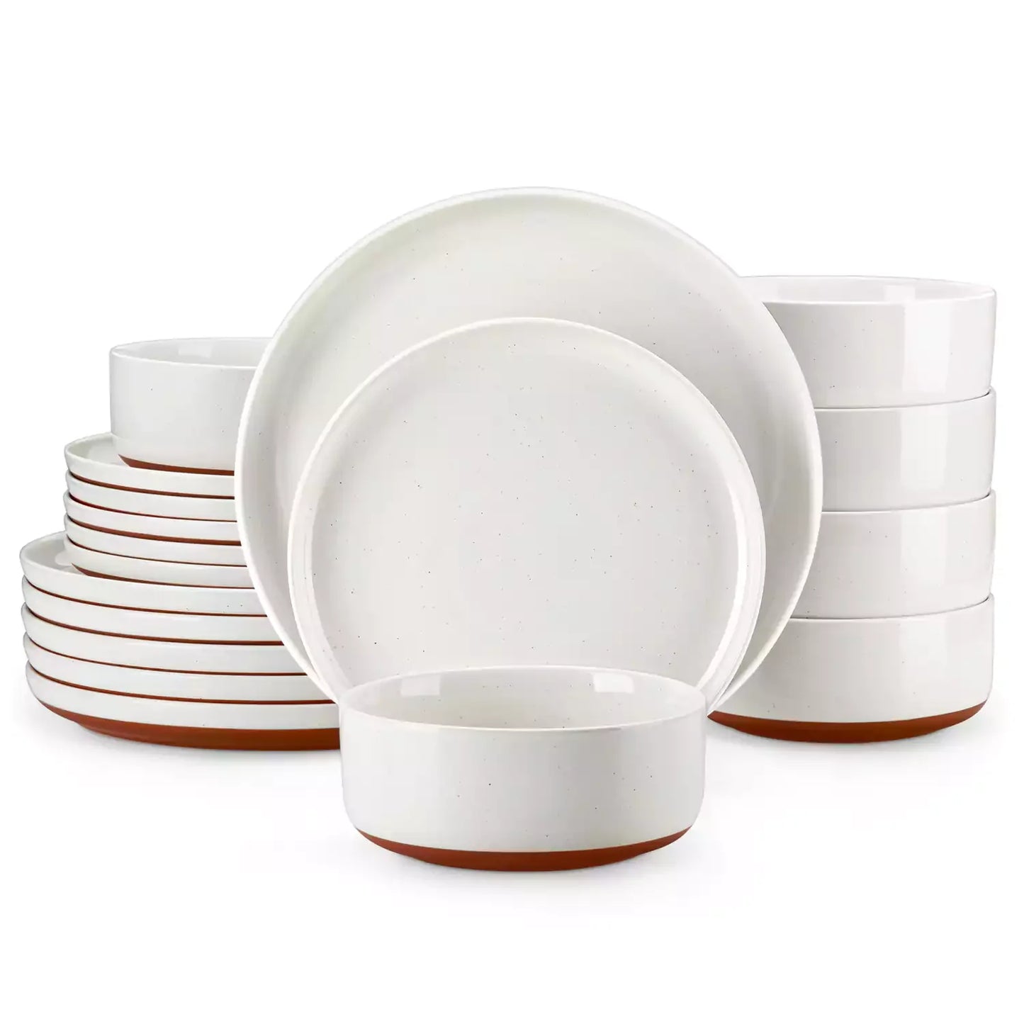 Farmhouse 18 Piece Stoneware Dinnerware Set, serves 6