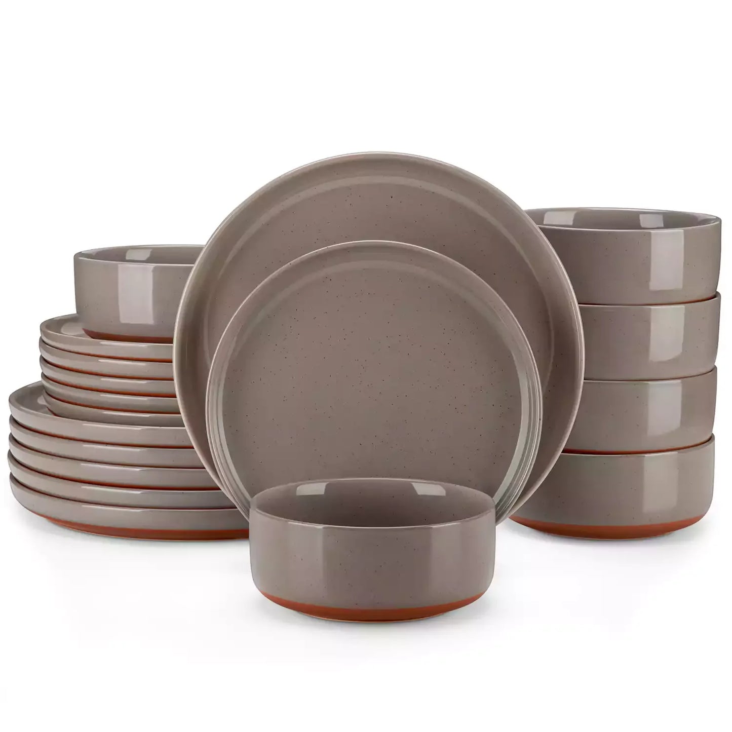 Farmhouse 18 Piece Stoneware Dinnerware Set, serves 6