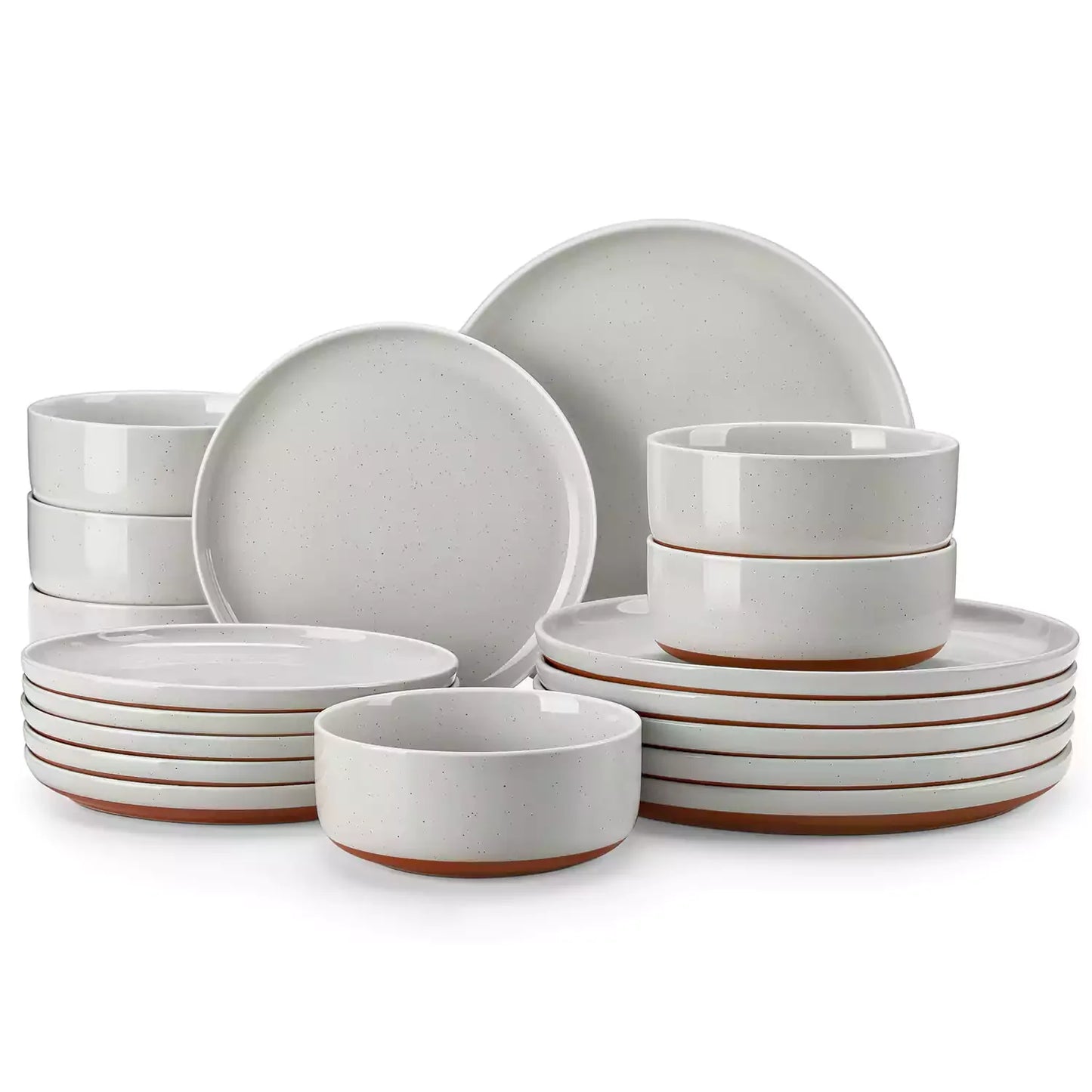 Chic Stoneware 18 Piece Dinnerware Set
