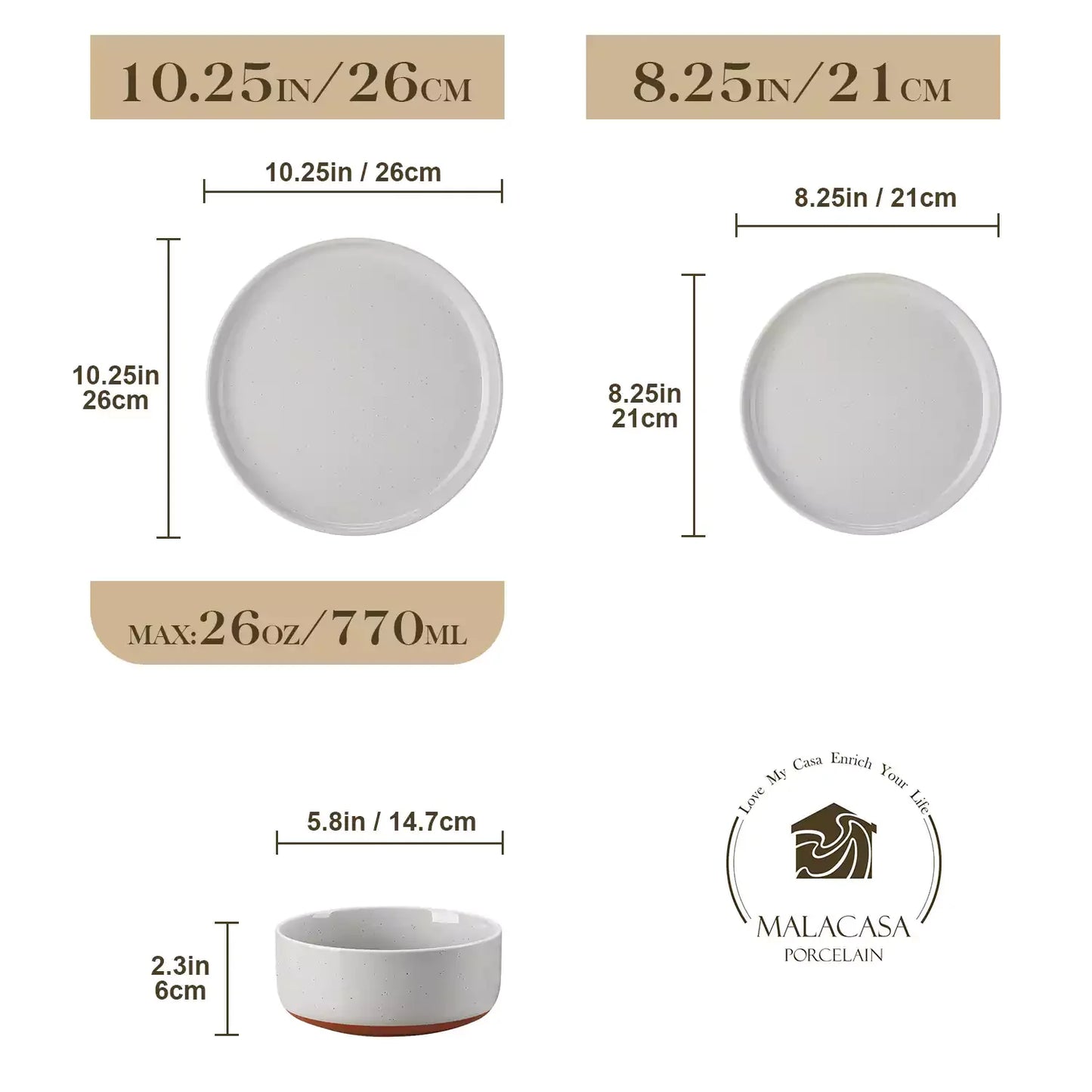 Chic Stoneware 18 Piece Dinnerware Set