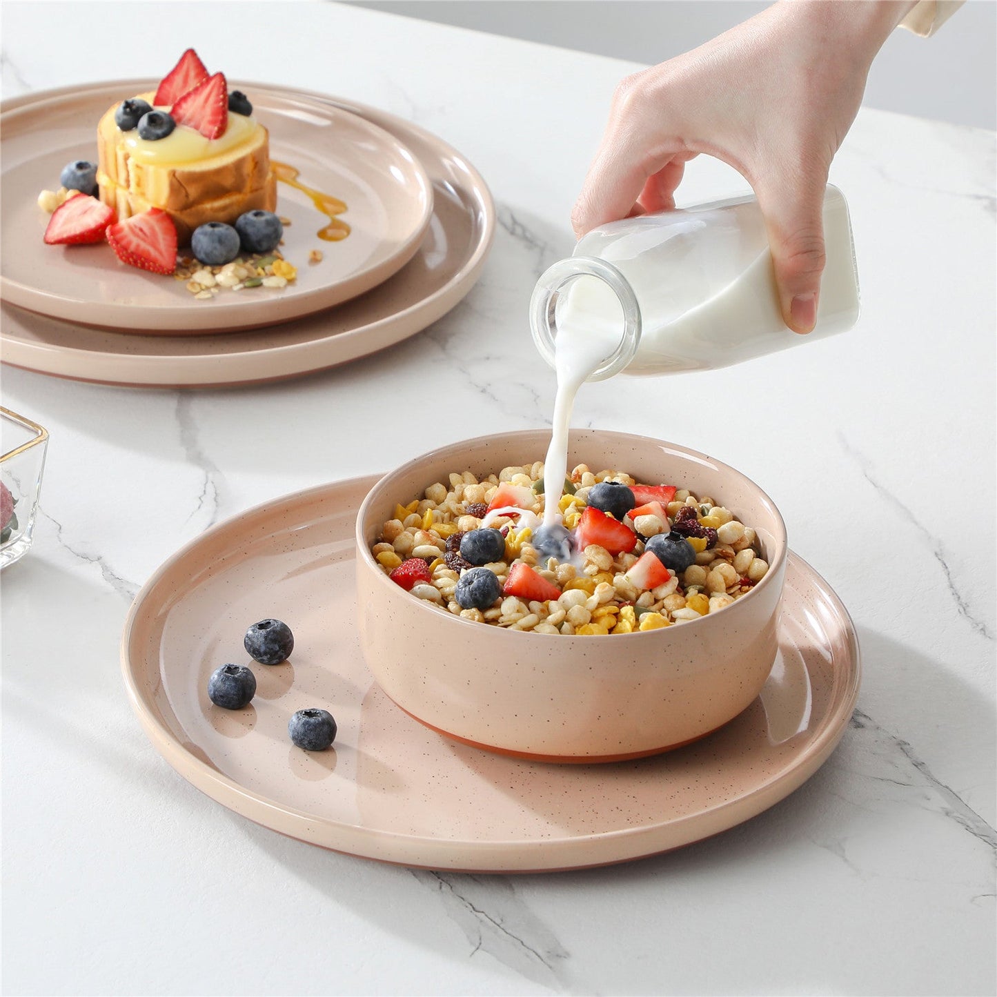 Chic Stoneware 18 Piece Dinnerware Set