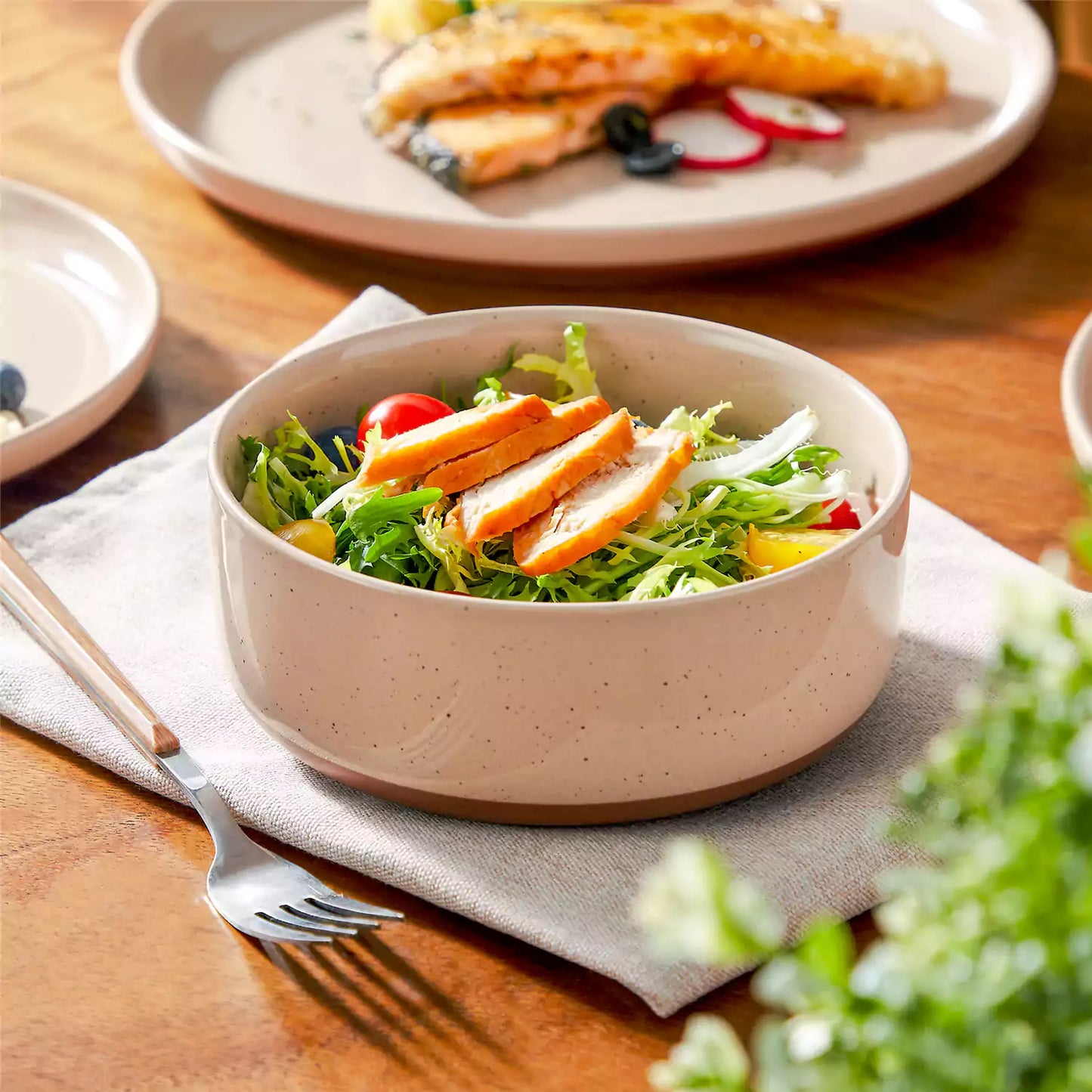 Farmhouse 18 Piece Stoneware Dinnerware Set, serves 6