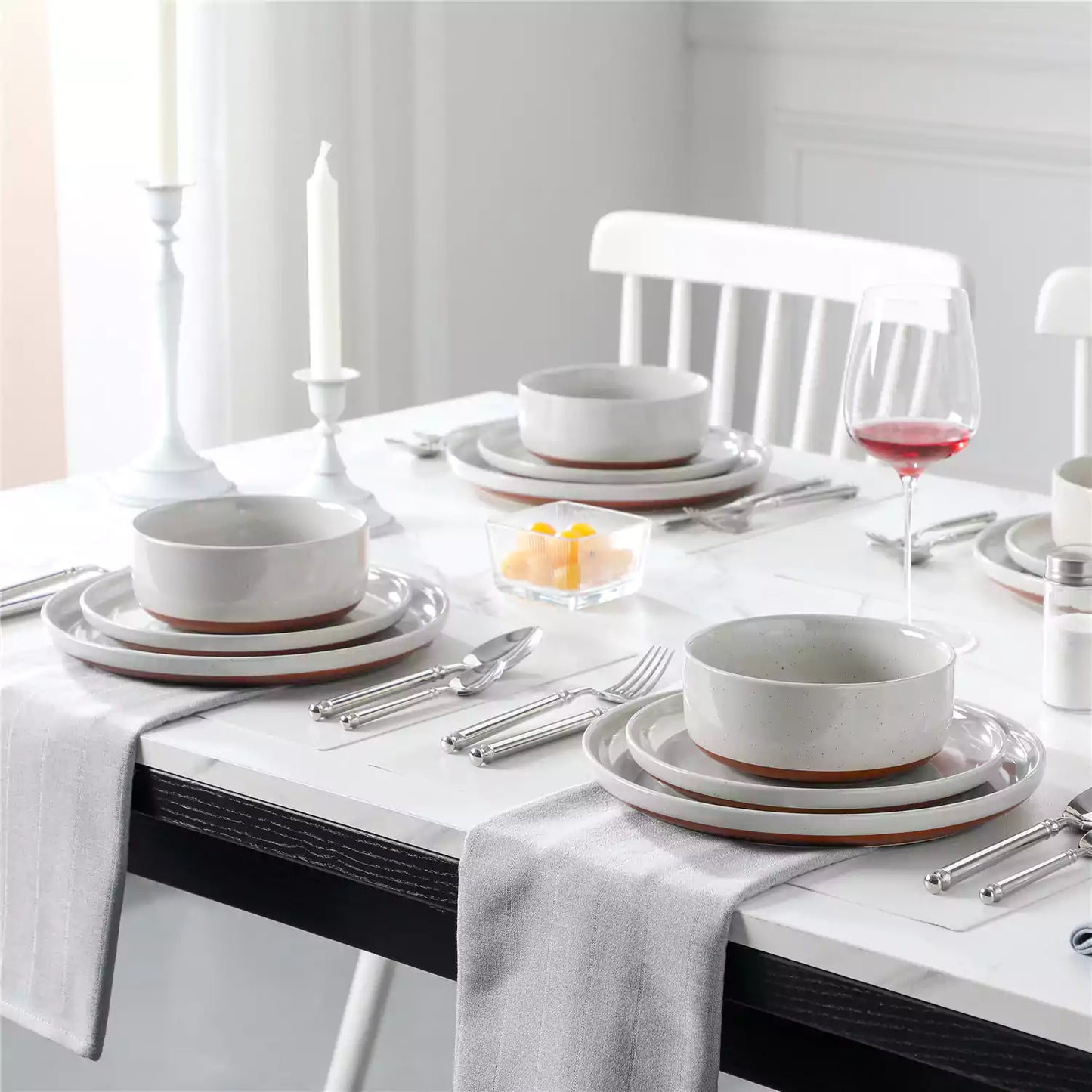 Rustic Charmer 24 Piece Dinnerware Set for 8