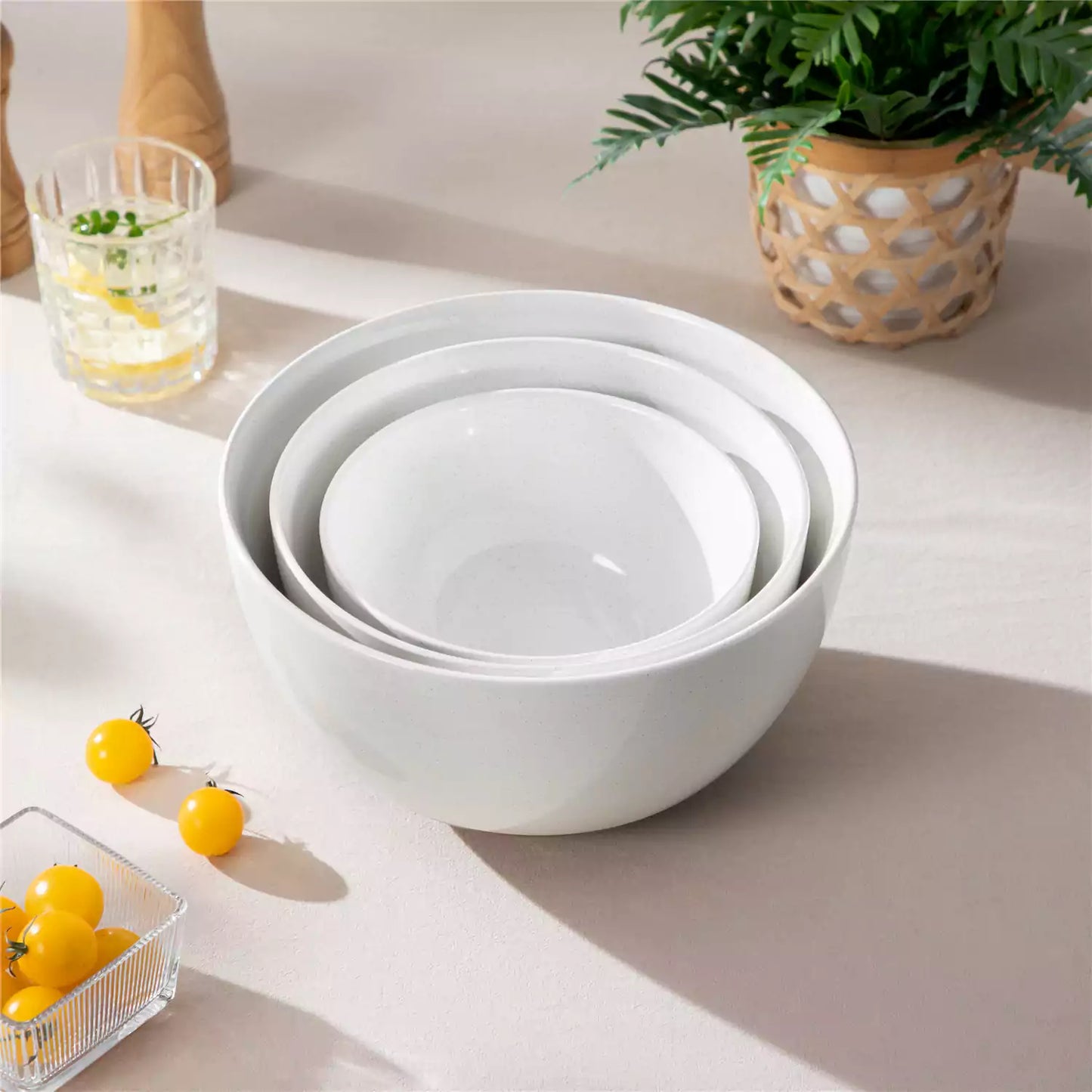 Rustic Charm Mixing Bowls Set of 3