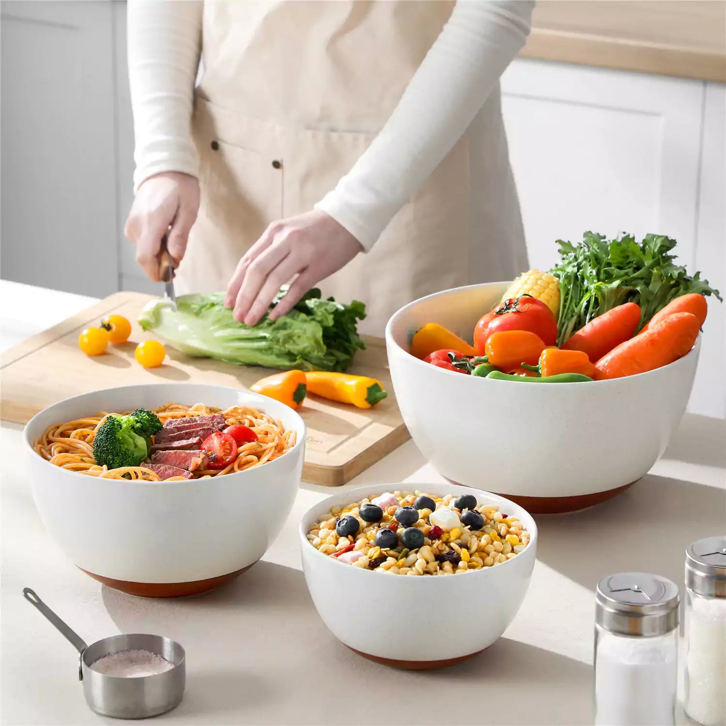 Rustic Charm Mixing Bowls Set of 3