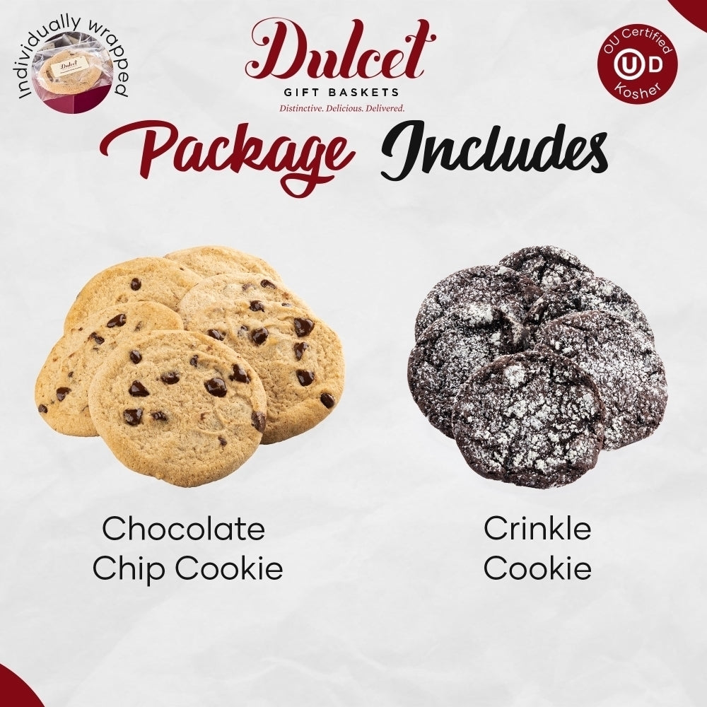 Favorite Chocolate Chips and Chocolate Crinkle Cookie Gift Box