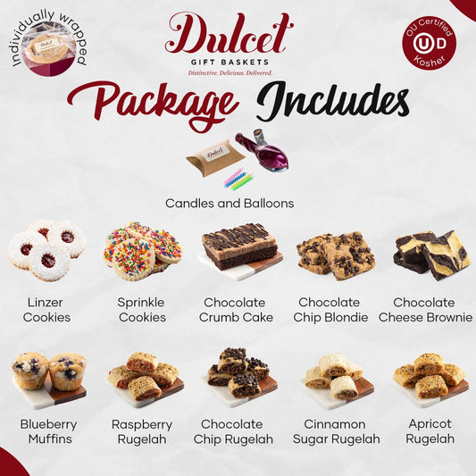 Happy Birthday Wicker Gift Basket