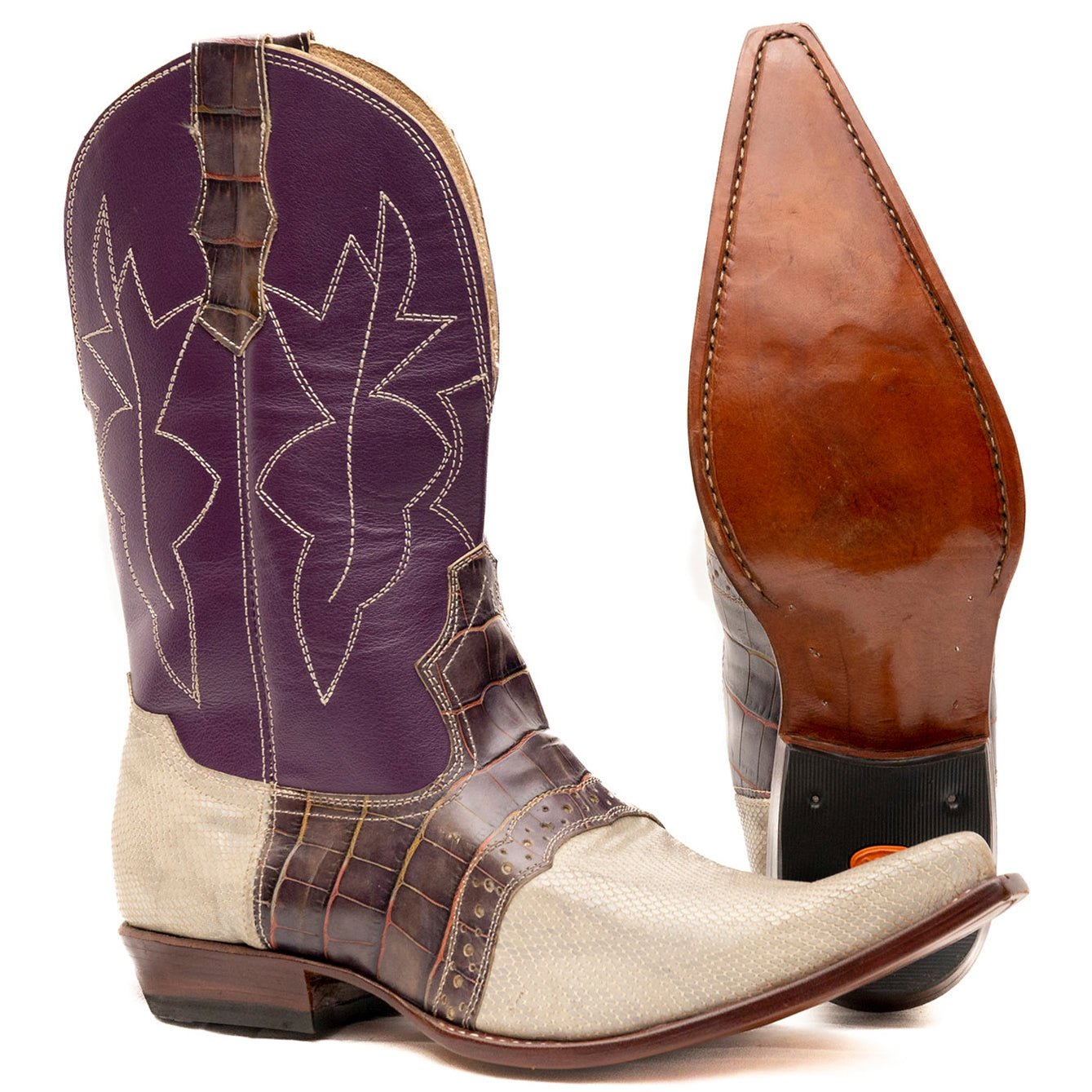 Men's Double Stitched Cowboy Boots