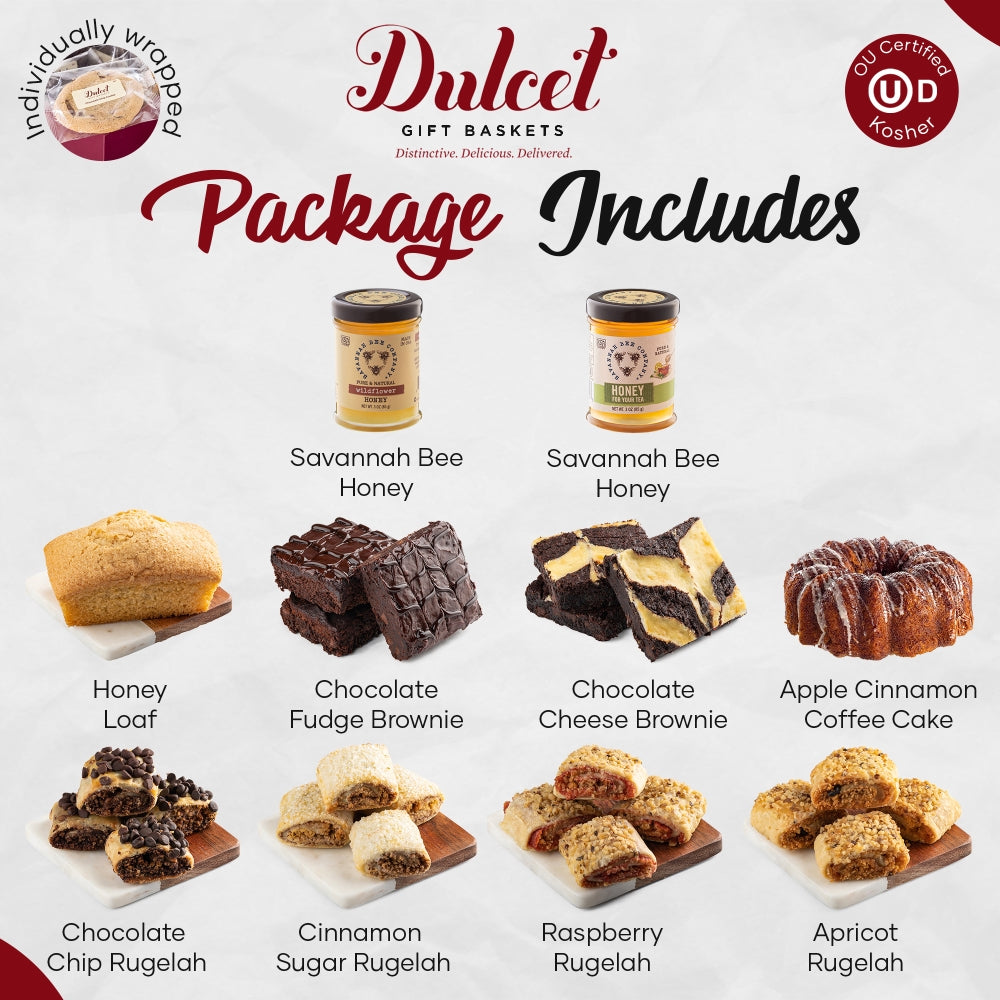 Sweet As Honey 2 Tiered Gourmet Gift Box