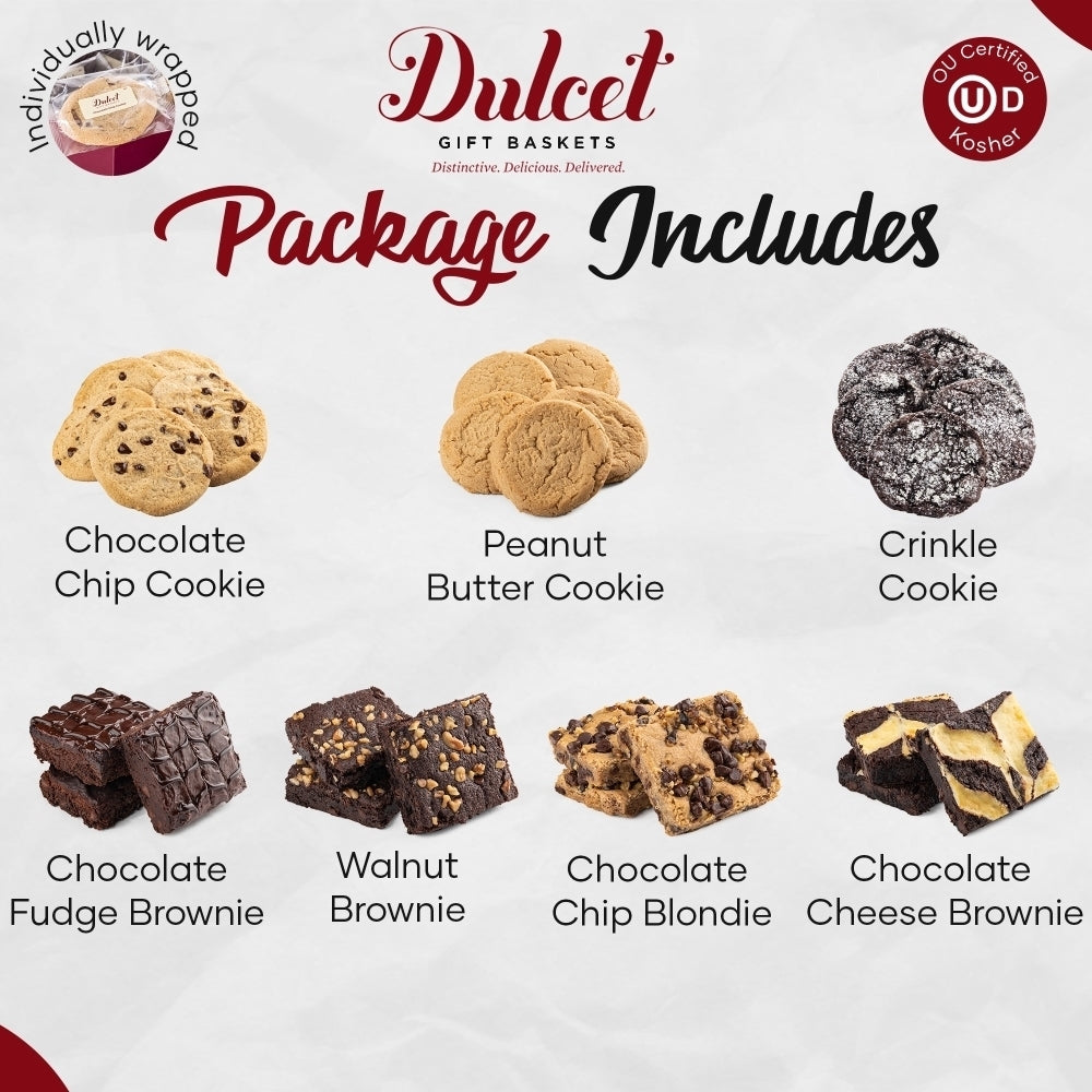 Festive Cookie and Brownie Gourmet Gift Box