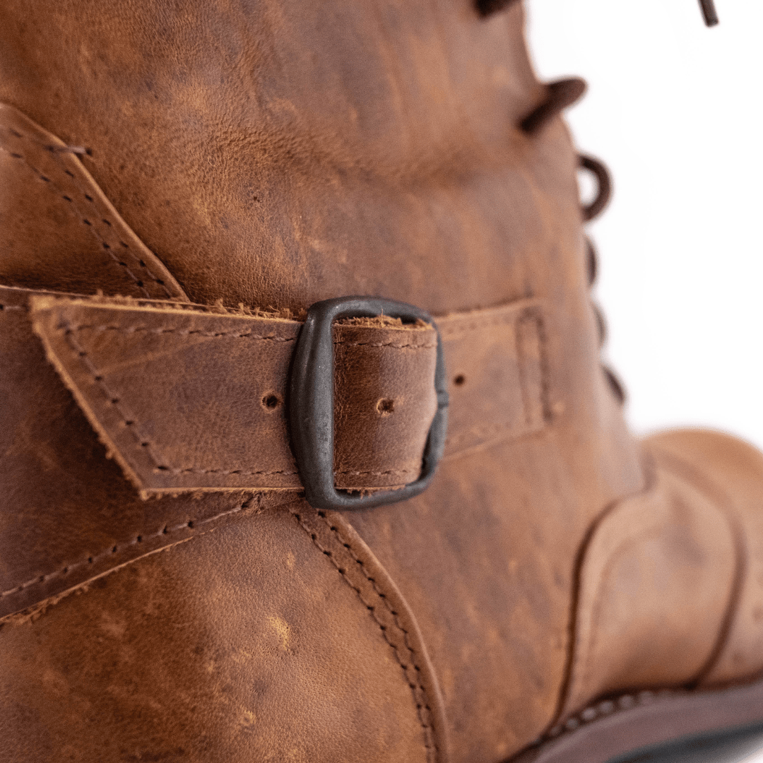 Light Brown Victorian Ankle Boots
