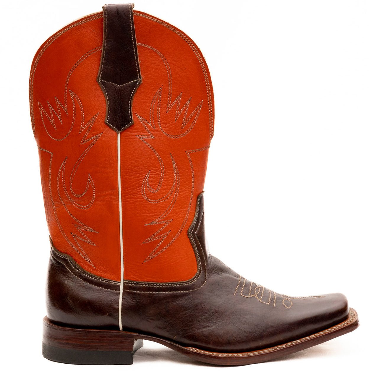 Men's Square Toe Double Stitched Cowboy Boots