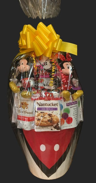 Kid Lovers Large Gift Basket with Mickey and Minnie