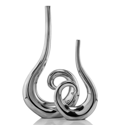 Pure Modern Elegance Curling Vases - Set of 2