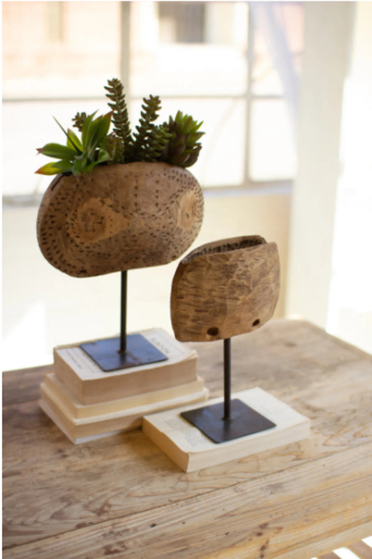 Cowbell Planters, set of two