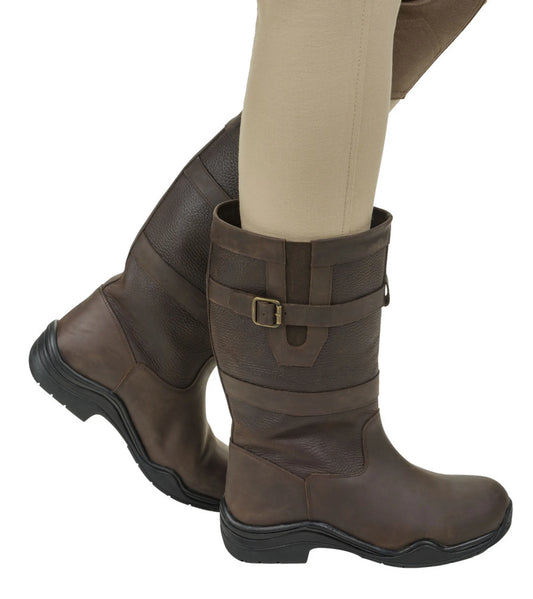 Waterproof Leather Barn Boots, Tuff Rider
